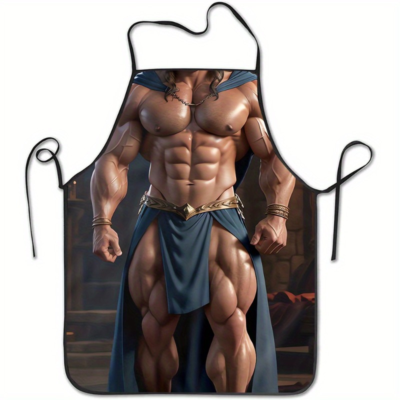 Briar Cosplay Prop - Muscle Man Önlüğü, Seksi Erkek Gövde