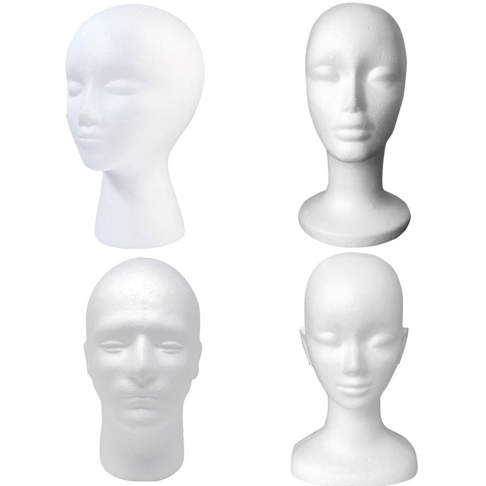 Cosplay Prop Foam - Gözlük Sergi Standı Kadın Kafa Modeli