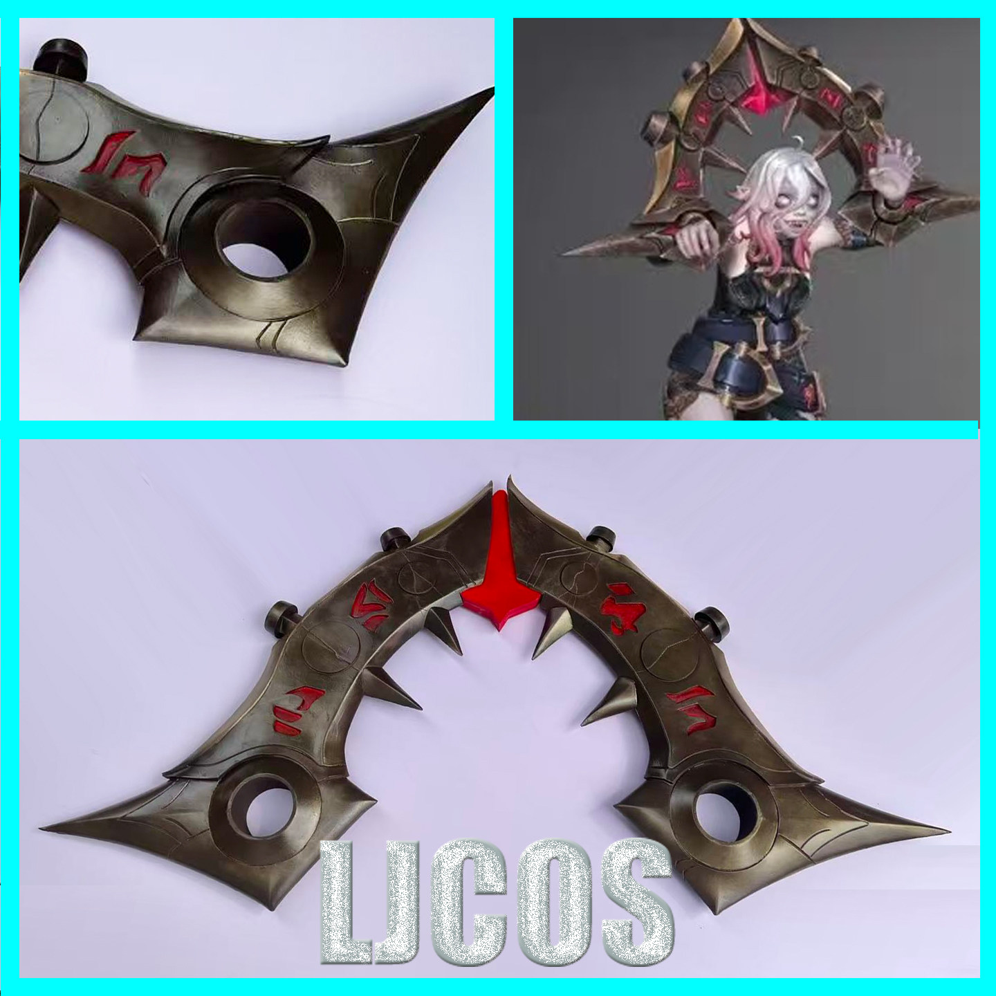 Briar Shackles LOL Cosplay Aks - Briar Cosplay Prop incelemesi ve fiyatı